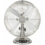 H.Koenig JOE48 Electric Table Fan Silent Metal Design, 3 Speeds, Fixed or 90° Oscillation, Vertical Adjustment, Non-Slip Feet