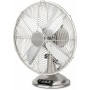 H.Koenig JOE48 Electric Table Fan Silent Metal Design, 3 Speeds, Fixed or 90° Oscillation, Vertical Adjustment, Non-Slip Feet