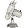 H.Koenig JOE48 Electric Table Fan Silent Metal Design, 3 Speeds, Fixed or 90° Oscillation, Vertical Adjustment, Non-Slip Feet