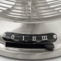 H.Koenig JOE48 Electric Table Fan Silent Metal Design, 3 Speeds, Fixed or 90° Oscillation, Vertical Adjustment, Non-Slip Feet