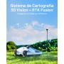 MAMMOTION LUBA 2 AWD 3000 Robot Cortacésped (Versión 2024) con Panel Solar para Estación de Referencia RTK, Robot Cortacésped