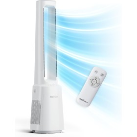 Pro Breeze OmniAir Bladeless Tower Fan 105 cm with Air Purifier, 75° Oscillation, Ultra Quiet, Remote Control, HEPA Filter, LED