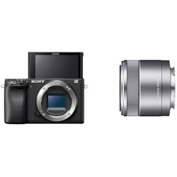 Sony Alpha 6400 cámara mirrorless (APS-C) con objetivo 16-50mm f/3.5-5.6, 24.2MP, grabación en 4K, enfoque automático 0.02s y