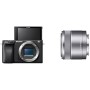 Sony Alpha 6400 cámara mirrorless (APS-C) con objetivo 16-50mm f/3.5-5.6, 24.2MP, grabación en 4K, enfoque automático 0.02s y