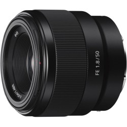 Sony SEL50F18F Lente distancia focal fija 50 mm F1.8 para Full Frame & APS-C, luminoso con autofoco silencioso, montura E, Ideal