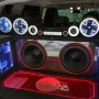 4 Farad Capacitador Car Audio, Alto Rendimiento Condensador de Sonido Coche Capacitor para Audio, Aleación de Aluminio,