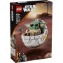 LEGO Star Wars 75403 Grogu con Aerocuna, Figura Articulada de Baby Yoda de Juguete y Minifigura, Decoración de Habitación