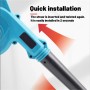 Soplador de Hojas, 18V Soplador de Hojas Bateria y Cargador, Aspirador de Hojas Eléctrico 2 en 1, Soplador Aspirador de Hojas