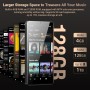 128GB Reproductor MP3 con WiFi Bluetooth y Cámara, Oilsky Android 13.0 Spotify MP3 de Música con Altavoz, 5,5'' 1080P MP4 Player