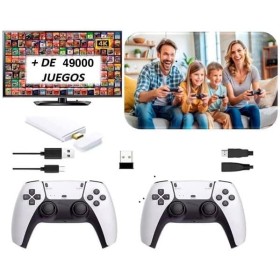 Consola Retro, Consola Retro Portátil, Conectable a TV, 4K HDMI,+ de 49000 Juegos Preinstalados, Consola de videojuegos, USB HD