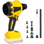 Soplador de polvo inalámbrico para batería Dewalt de 18 V y 20 V, 1000 W, sin escobillas, para garajes, talleres, aserraderos,
