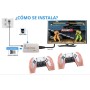 Consola Retro, Consola Retro Portátil, Conectable a TV, 4K HDMI,+ de 49000 Juegos Preinstalados, Consola de videojuegos, USB HD