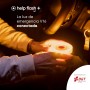 help flash IoT + Luz de Emergencia V16 con Geolocalización Pack 2 uds, Exigible en 2026, Conectada con DGT 3.0, Señal V-16,