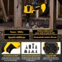 Soplador de polvo inalámbrico para batería Dewalt de 18 V y 20 V, 1000 W, sin escobillas, para garajes, talleres, aserraderos,