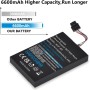 Uwayor Batería de repuesto WUP-001 para Wii U Gamepad, 6600 mAh, 3,7 V, alta capacidad, con destornillador