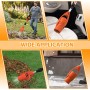 Soplador de Hojas 21V, Soplador Eléctrico Inalámbrico con Batería de 3,0 Ah y Cargador, Flujo de Aire de 226 KM/H, Soplador a