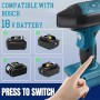 Jet Dry Mini Soplador de hojas de 4 marchas para Bosch 18 V GBA batería Mini aire comprimido Duster, Jet Dry Dust Blower,