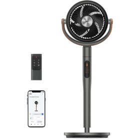 Dreo Smart Quiet Standing Fan 25dB, 30M Wind, 1650m³/h Air Volume, Turbo Circulator, Powerful Fans with Controller, 6 Modes, 8
