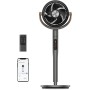 Dreo Smart Quiet Standing Fan 25dB, 30M Wind, 1650m³/h Air Volume, Turbo Circulator, Powerful Fans with Controller, 6 Modes, 8