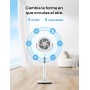 Dreo Smart Quiet Standing Fan 25dB, 30M Wind, Turbo Circulator Fans with Control, 6 Modes, 8 Speeds, Air Volume 1650m³/h,