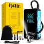 Ipflin Compresor Aire Portatil - Inflador Ruedas Coche Inflador Electrico, 150PSI con Linterna y Batería Recargable - para