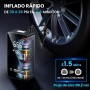 Ipflin Compresor Aire Portatil - Inflador Ruedas Coche Inflador Electrico, 150PSI con Linterna y Batería Recargable - para