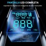 Ipflin Compresor Aire Portatil - Inflador Ruedas Coche Inflador Electrico, 150PSI con Linterna y Batería Recargable - para
