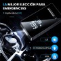 Ipflin Compresor Aire Portatil - Inflador Ruedas Coche Inflador Electrico, 150PSI con Linterna y Batería Recargable - para