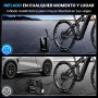 Ipflin Compresor Aire Portatil - Inflador Ruedas Coche Inflador Electrico, 150PSI con Linterna y Batería Recargable - para