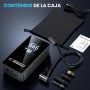 Ipflin Compresor Aire Portatil - Inflador Ruedas Coche Inflador Electrico, 150PSI con Linterna y Batería Recargable - para
