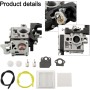 SRM3020 T302 T302X Carburador de repuesto A021004831 para equipos ECHO con rendimiento mejorado