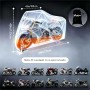 Maizjok Funda Moto Impermeable, Cubierta Moto Exterior Interior 210D Poliéster Capa Protector Lluvia y UV para Cubre Scooter