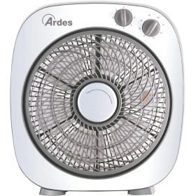 ARDES Portable Cooling Floor or Table Fan with 6 Blades and 3 Levels of Intensity and Rotation 360 Degrees Floor Fan Box Floor