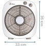 ARDES Portable Cooling Floor or Table Fan with 6 Blades and 3 Levels of Intensity and Rotation 360 Degrees Floor Fan Box Floor