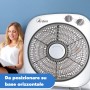 ARDES Portable Cooling Floor or Table Fan with 6 Blades and 3 Levels of Intensity and Rotation 360 Degrees Floor Fan Box Floor