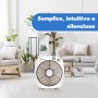 ARDES Portable Cooling Floor or Table Fan with 6 Blades and 3 Levels of Intensity and Rotation 360 Degrees Floor Fan Box Floor