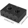 Tiamu Conmutador de audio de 3,5 mm, interruptor de audio de 4 puertos, interruptor de audio AUX estéreo, 4 entradas, 1 salida/1