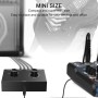 Tiamu Conmutador de audio de 3,5 mm, interruptor de audio de 4 puertos, interruptor de audio AUX estéreo, 4 entradas, 1 salida/1