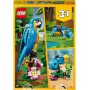 LEGO Creator 3 en 1 Loro Exótico, Pez o Rana, Figuras de Animales de Juguete para Construir, Regalo para Niños y Niñas de 7 Años