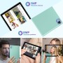 fezawio Tablet 10 Pulgadas Android 14, 20GB RAM + 128GB ROM (TF 1TB), Octa-Core, Tablet con Teclado y Raton -Verde