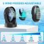 Tiazhan Tower Fan, 38 Inch Silent Fan, 80W Fan, LED Display with 8H Timer, 3 Speeds and 3 Modes, Suitable for Living Room,