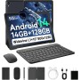 Laptok Android 14 Tablet 10 Pulgadas, 14GB +128GB+1TB, WiFi6/BT5.2/5000mAh, 8+5MP/1280 * 800/Widevine L1, Tablet PC con Stylus,