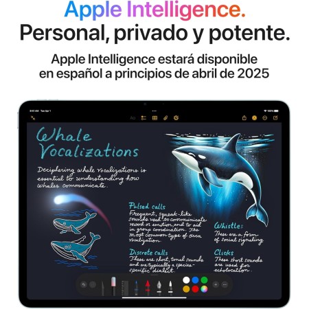 Apple iPad Air de 11 Pulgada con Chip M3 diseñado para Apple Intelligence, Pantalla Liquid Retina, 128 GB, cámara