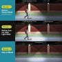 kolpop 2 Paquete Focos LED Exterior Solares,Focos LED Solares Sensor de Movimiento con Mando a Distancia,IP65 Impermeable Luz