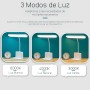 Flexo LED de Escritorio Antifatiga Ocular – Lámpara con 3 Modos de Luz y 8 Niveles de Brillo Regulable, Plegable con Cuello de