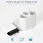 Flexo LED de Escritorio Antifatiga Ocular – Lámpara con 3 Modos de Luz y 8 Niveles de Brillo Regulable, Plegable con Cuello de