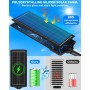 LEKIA Farola Solares Exterior Potente 7000K, Luz Solar Exterior con Sensor Movimiento y Mando Distancia, Focos LED Solar