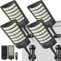 LEKIA Farola Solares Exterior Potente 7000K, Luz Solar Exterior con Sensor Movimiento y Mando Distancia, Focos LED Solar