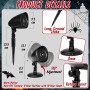 Proyector Halloween Decoracion Exterior Casa - 3D Dinámica Roja Calavera LED Lámpara Impermeable, Decoración Halloween Luces