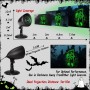 Proyector Halloween Decoracion Exterior Casa - 3D Dinámica Roja Calavera LED Lámpara Impermeable, Decoración Halloween Luces